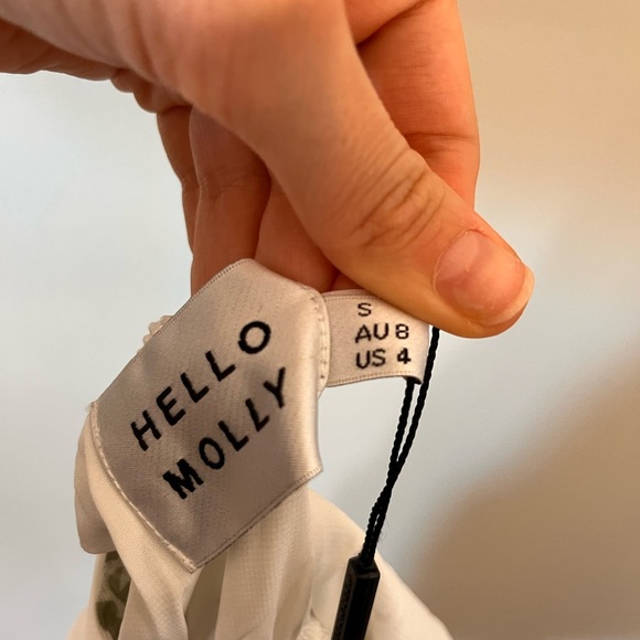 Hello Molly SWEET HARMONY ROMPER GREEN White Small NWT - Picture 10 of 12